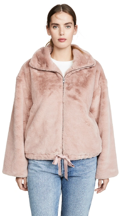 Rebecca Minkoff Brigit Jacket In Pale Pink