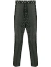 HAIDER ACKERMANN CROPPED LOW CROTCH TROUSERS