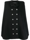 BALMAIN DOUBLE-BREASTED CAPE COAT