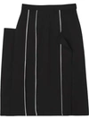 BURBERRY PIPING DETAIL SKIRT