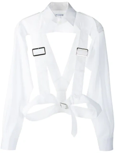 Comme Des Garçons Shirt Comme Des Garcons Shirt White Harness Shirt In 2 White
