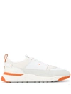 SANTONI LOW-TOP LACE-UP SNEAKERS