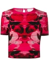 ALEXANDER MCQUEEN INTARSIA KNITTED TOP