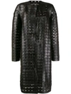 BOTTEGA VENETA INTRECCIATO WEAVE COAT