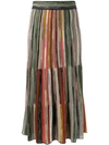 MISSONI striped knitted skirt