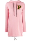 Puma X Sue Tsai Hooded Sweatshirt Style Dress In Bridal Rose