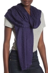 Calvin Klein Mogogram Logo Pashmina Scarf In Steel Blue