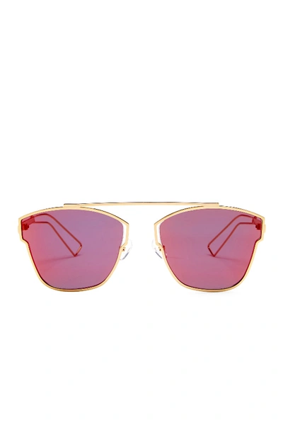 Aqs Emery 59mm Geo Sunglasses In Gold-white
