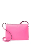 Marc Jacobs Leather Crossbody Bag In Vivid Pink