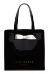 Ted Baker Large Almacon Bow Detail Icon Tote In Black
