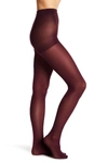 Hue Control Top Tights - Pack Of 2 In Dp Brgundy