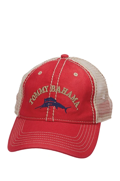 Tommy Bahama Mesh Baseball Cap In Red