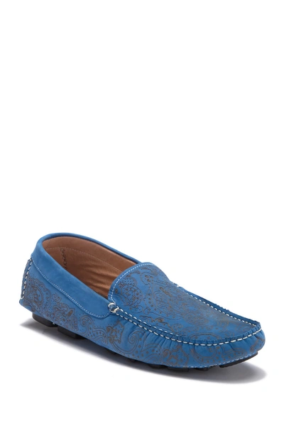 Robert Graham Neo Suede Loafer In Royal