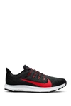 Nike Quest 2 Running Shoe In 001 Black/university Red-white