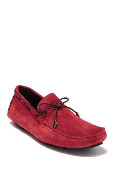 Bugatchi Monte Carlo Suede Moccasin In Rosso