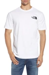 The North Face Red Box Graphic T-shirt In Tnf White/ Tnf Red