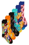 HAPPY SOCKS ROLLING STONES 6-PACK SOCKS,XRLS10-3300-681