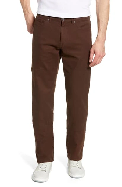 Peter Millar Crown Vintage Canvas Pants In Chocolate