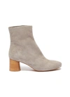 VINCE 'Tasha' wooden heel suede ankle boots