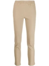 ARMA RUCHED WAISTBAND SKINNY TROUSERS