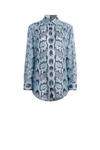 dressing gownRTO CAVALLI PYTHON PRINT SILK SHIRT,13964522