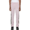 PALM ANGELS PALM ANGELS PINK CHENILLE TRACK PANTS