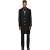 PALM ANGELS PALM ANGELS BLACK CLASSIC COAT