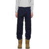 Y/PROJECT Y/PROJECT NAVY LAYERED TROUSERS