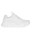 FERRAGAMO WHITE LEATHER SNEAKERS,702773