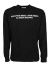 PALM ANGELS BLACK COTTON SWEATSHIRT,PMAB016E194130301088