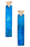 Akola Cyrus Drop Earrings In Blue