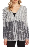 VINCE CAMUTO COLORBLOCK FRINGE CARDIGAN,9059207