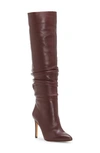 Vince Camuto Kashiana Boot In Mahogany Red Leather