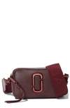 Marc Jacobs The Snapshot Dtm Anodized Crossbody Bag In Wine