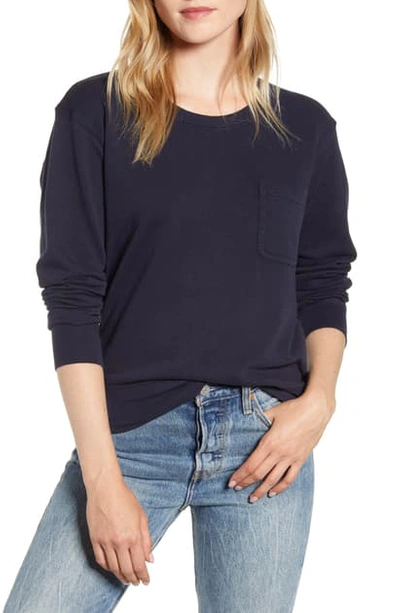 Alex Mill Pocket Sweatshirt In Deep Navy