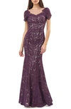 JS COLLECTIONS LACE MERMAID GOWN,866949