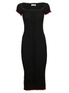 PINKO BLACK VISCOSE DRESS,1G140XY59MZR4