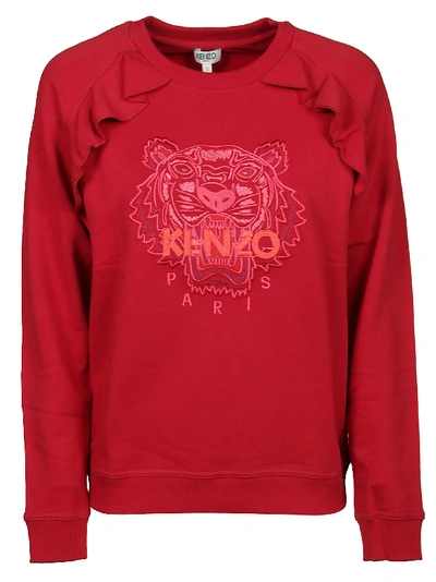 Kenzo Red Cotton Sweatshirt