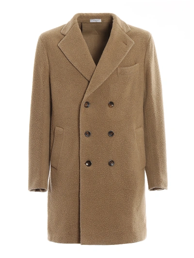 Boglioli Wool Casentino Cloth Coat In Beige