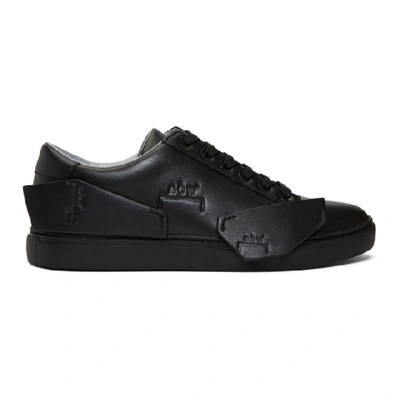 A-cold-wall* Low Top Leather Trainers In Black