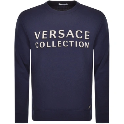 Versace Crew Neck Sweatshirt Blue