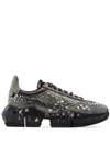 JIMMY CHOO DIAMOND CHUNKY EMBELLISHED SNEAKERS