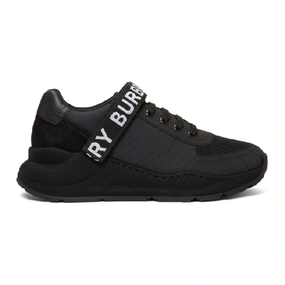 Burberry Sneakers Mit Netzeinsatz In Black