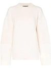 HAIDER ACKERMANN PANELLED KNIT JUMPER