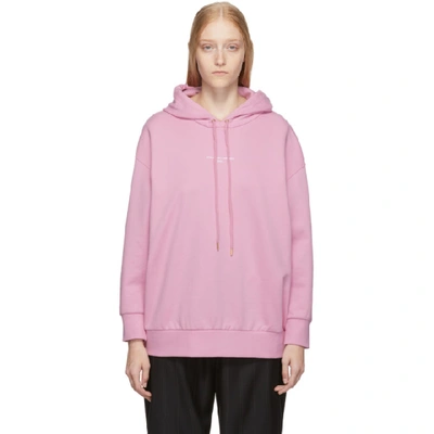 Stella Mccartney Oversized Cotton Hoodie In Purple