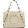 STELLA MCCARTNEY STELLA MCCARTNEY WHITE LOGO TOTE