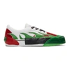 PALM ANGELS GREEN & RED FLAME SNEAKERS