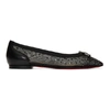 CHRISTIAN LOUBOUTIN BLACK PATIO FLATS