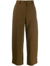 SEE BY CHLOÉ CROPPED STRAIGHT-LEG TROUSERS