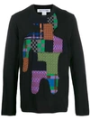 COMME DES GARÇONS SHIRT PATCHWORK KNIT JUMPER